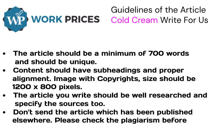 Guidelines of the Article - Cream Write For Us
